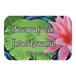 Magnet frigider rotunjit Bucurati-va intotdeauna!